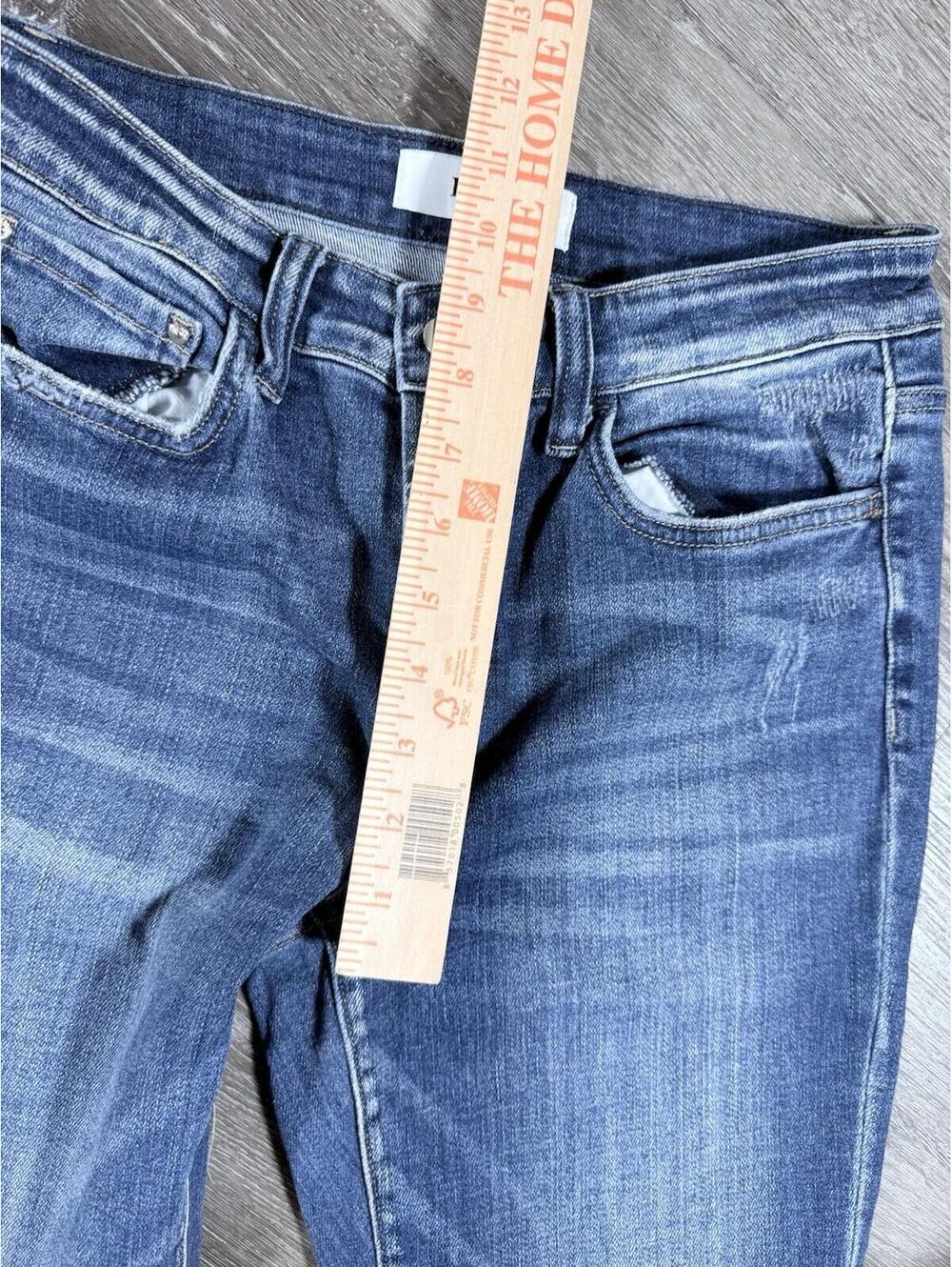 Mica High Rise Flare Jeans Women's 28 Blue Denim Stretch - Picture 4 of 7